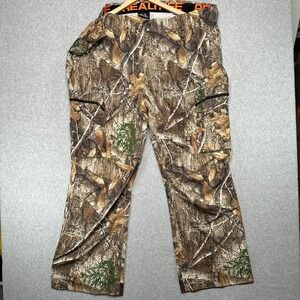 Realtree Camo Cargo Pants Mens 3XL LP1000 Rt Edge Dark Earth Hunting Outdoor NEW